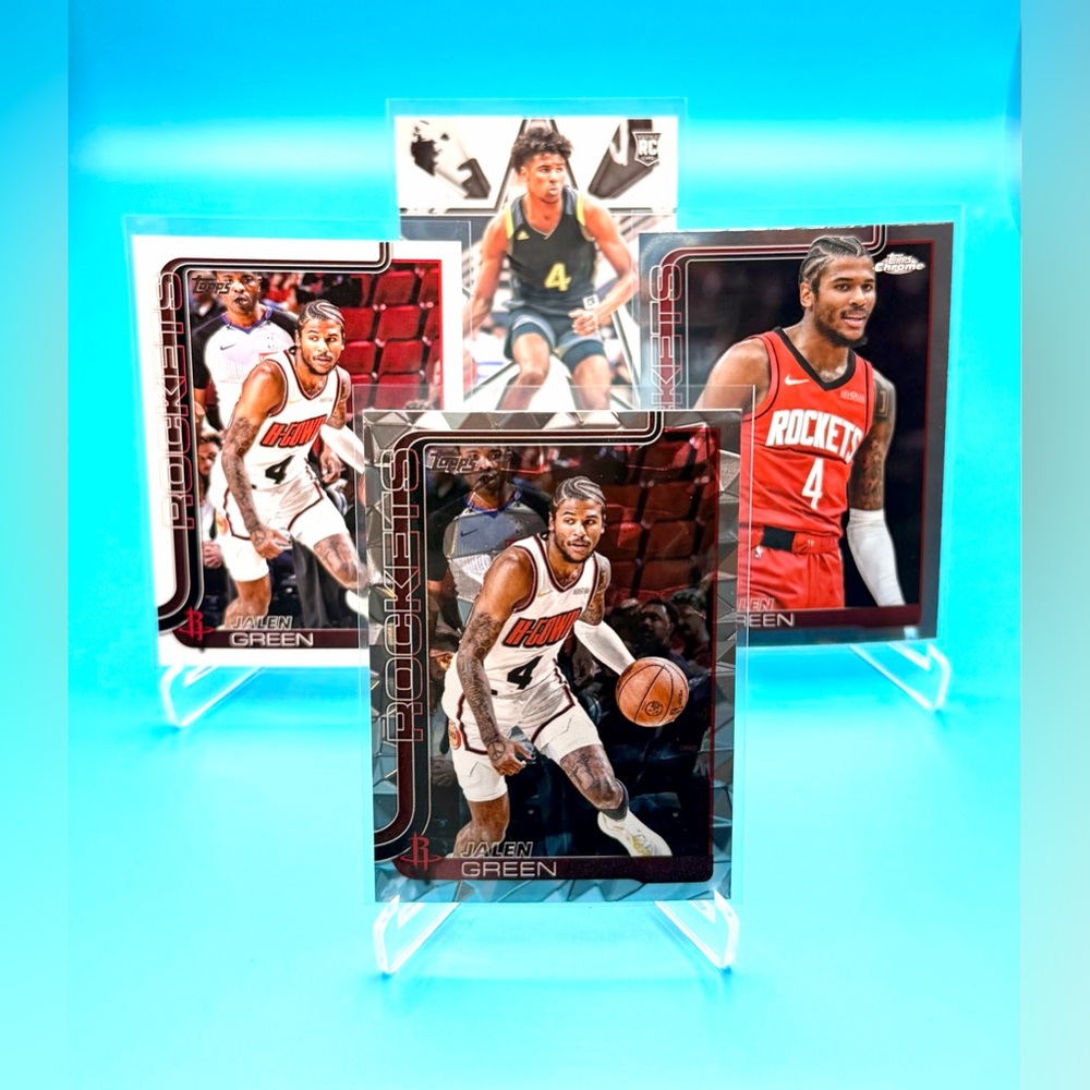 🔥JALEN GREEN LOT! 🔥Silver Diamante + Topps Insert + Rookie & Stars Rookie! 🤩 - Picture 11 of 11